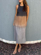 Aurelia | Elegantes Kleid mit Naturdruck