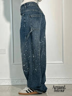 Julia | Vaqueros oversize con brillante Pantalones