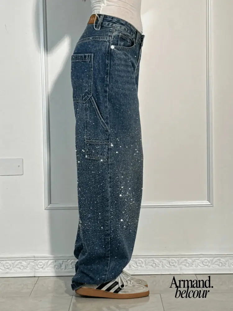 Julia | Vaqueros oversize con brillante Pantalones