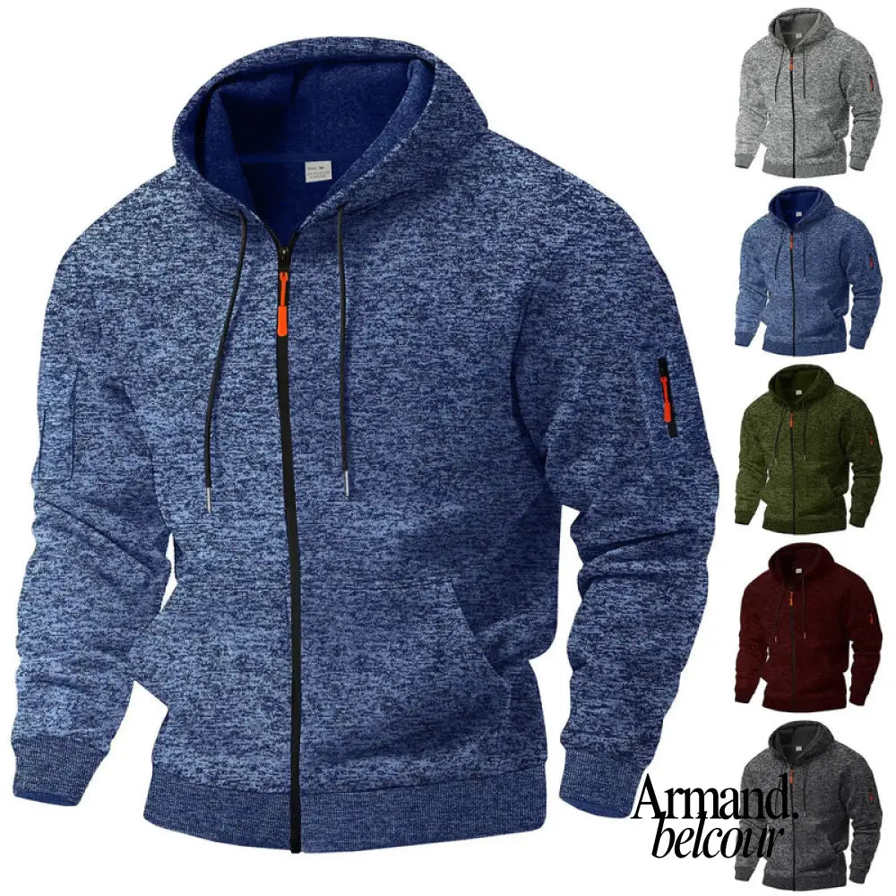 Kaje - Chaqueta cómoda con cremallera y bolsillos