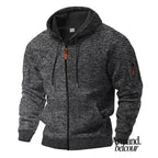 Kaje - Chaqueta cómoda con cremallera y bolsillos Gris Oscuro / S