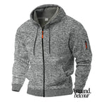 Kaje - Chaqueta cómoda con cremallera y bolsillos Gris / S