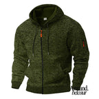 Kaje - Chaqueta cómoda con cremallera y bolsillos Verde / S