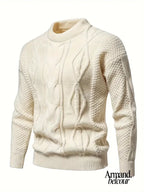 Kalisto | Suéter de punto casual de manga larga Beige / S