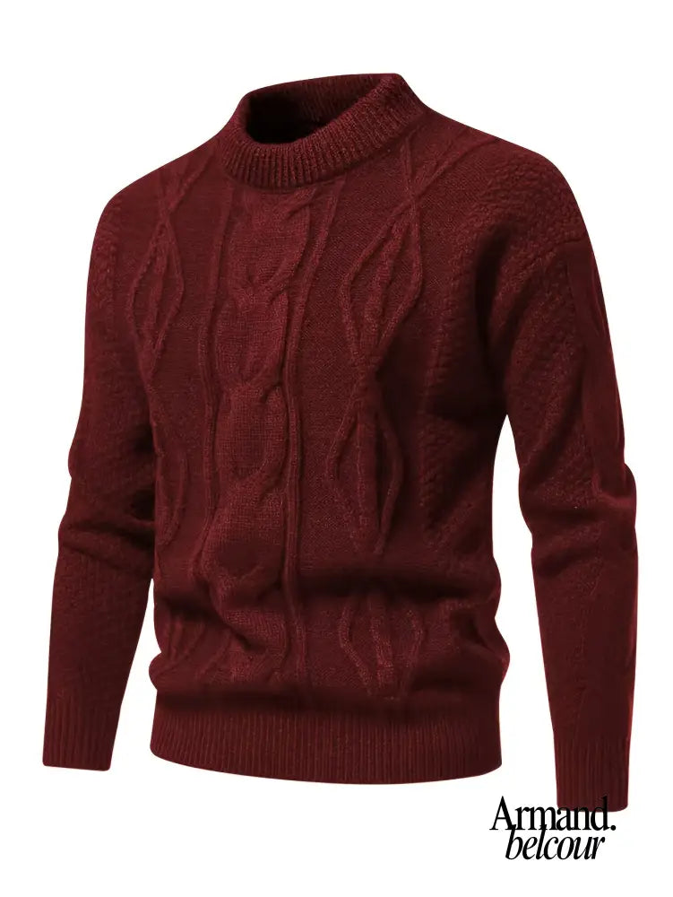 Kalisto | Suéter de punto casual de manga larga Granate / S