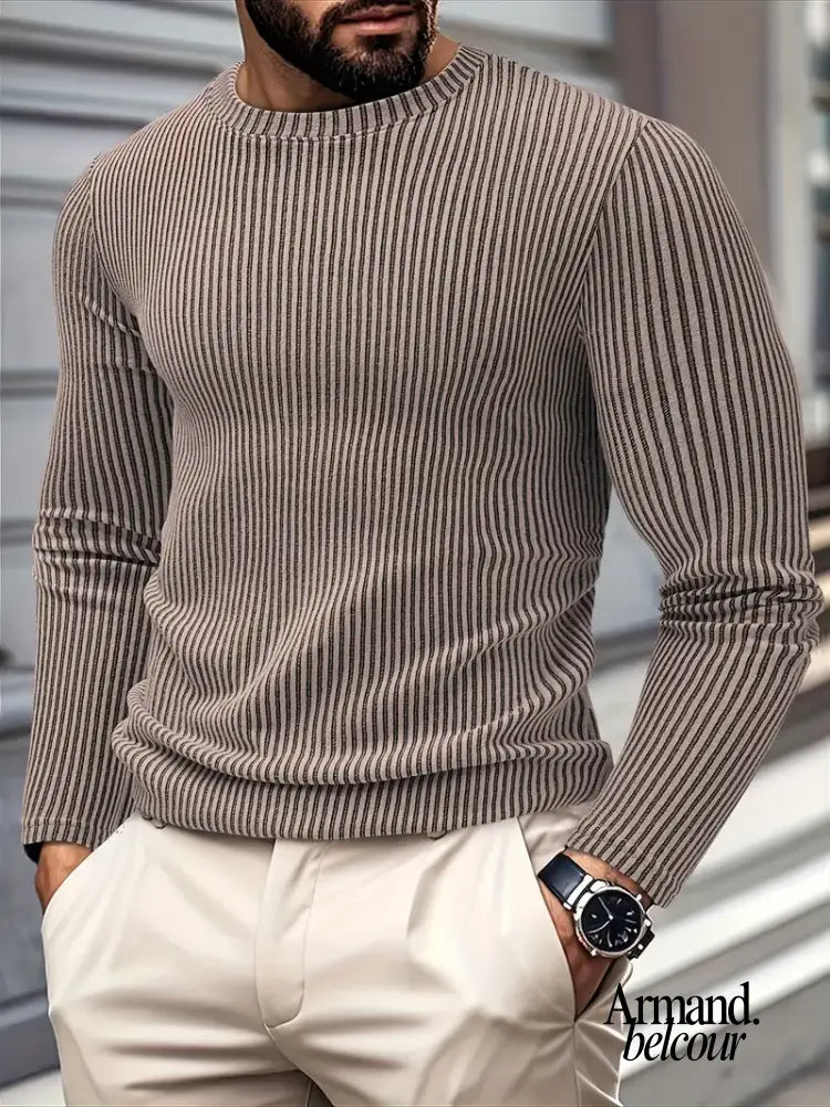 Kami | Suéter informal de punto de manga larga Marrón Claro / XS