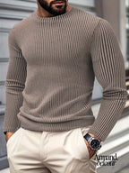 Kami | Suéter informal de punto de manga larga Marrón Claro / XS