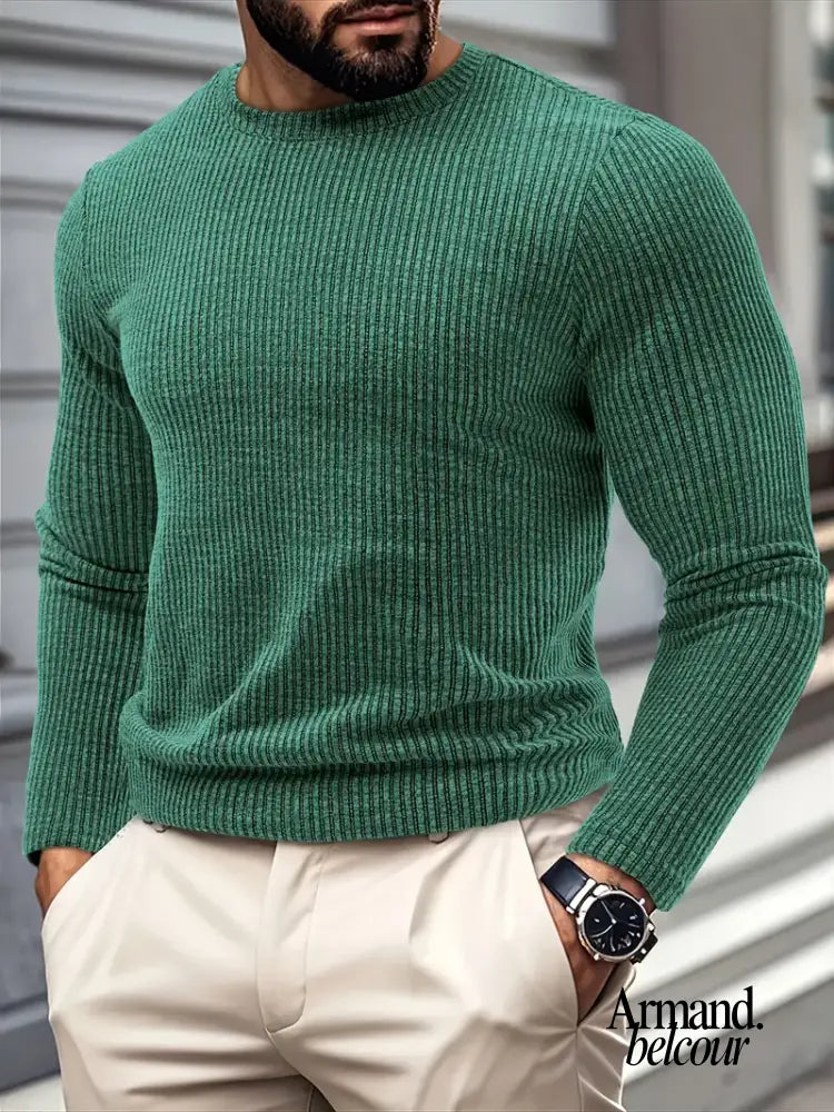 Kami | Suéter informal de punto de manga larga Verde / XS