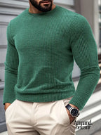 Kami | Suéter informal de punto de manga larga Verde / XS