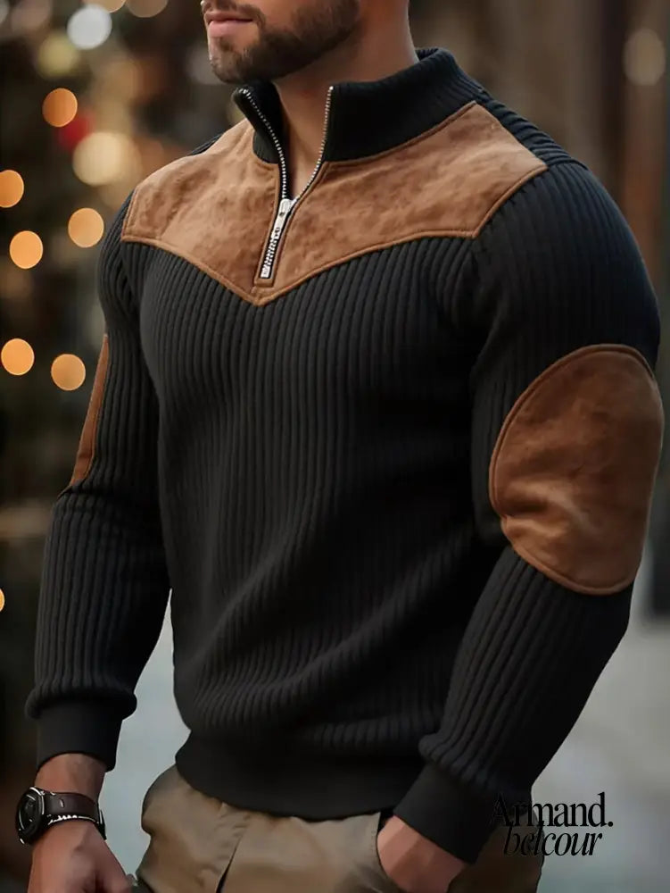 Kraken | Suéter de punto casual con media cremallera