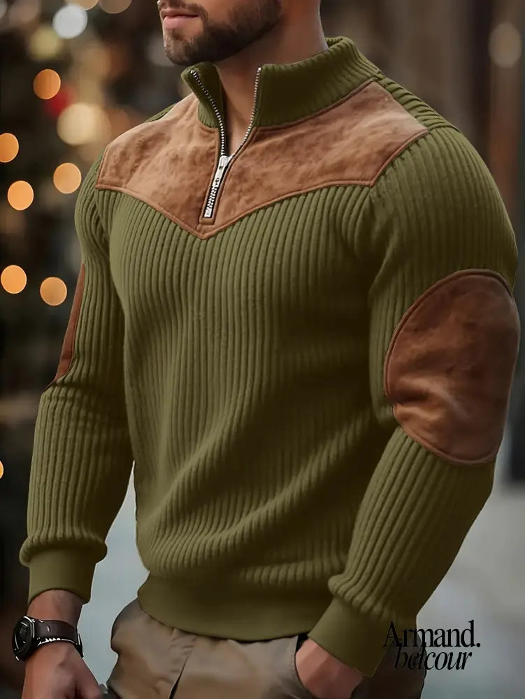 Kraken | Suéter de punto casual con media cremallera