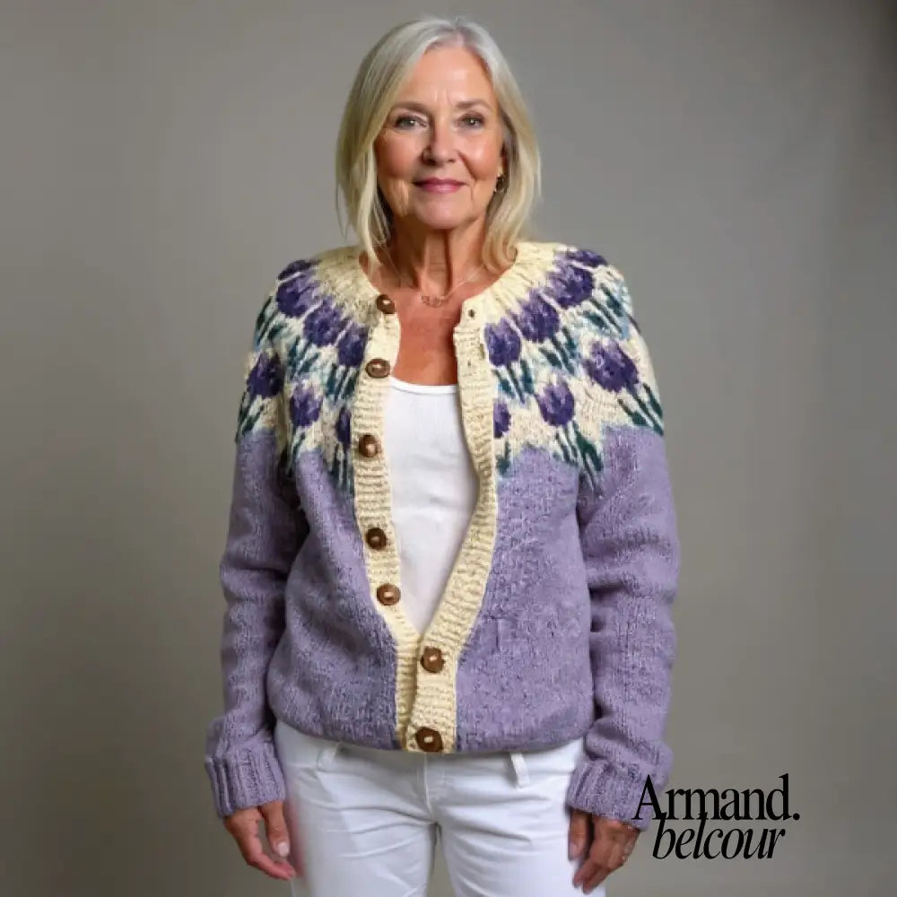 Lydia | Suéter de lana tejido a mano S