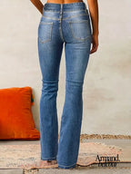 Majo | Pantalones vaqueros acampanados de moda con cintura alta Pants