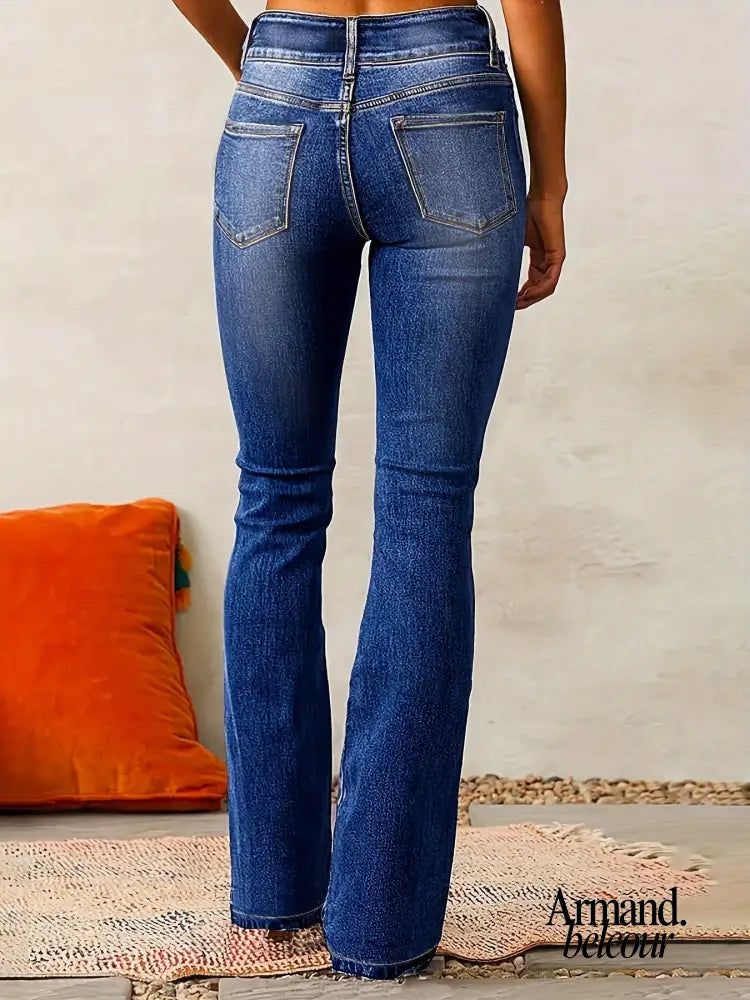 Majo | Pantalones vaqueros acampanados de moda con cintura alta Pants