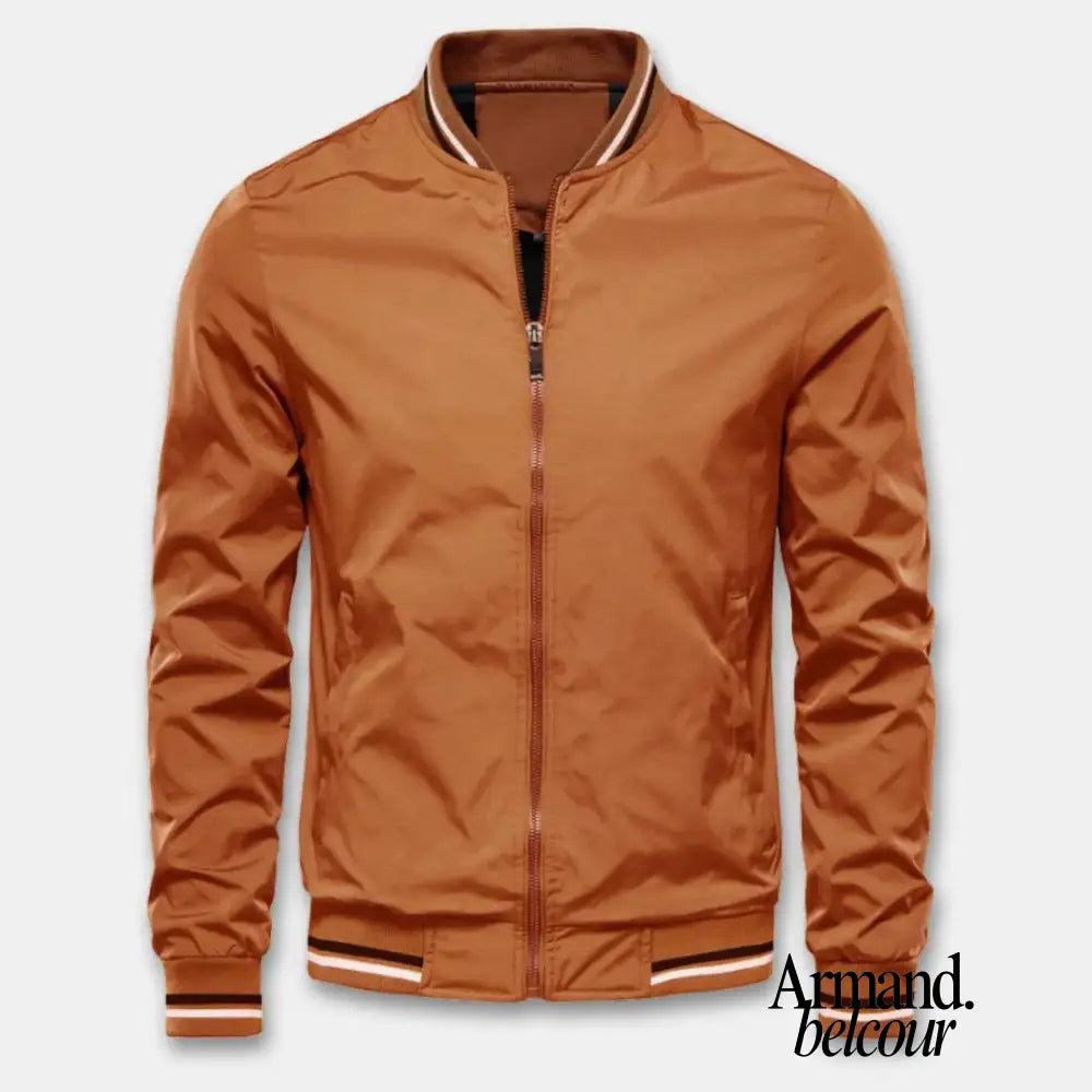 Marc | Chaqueta bomber impermeable Naranja / XS