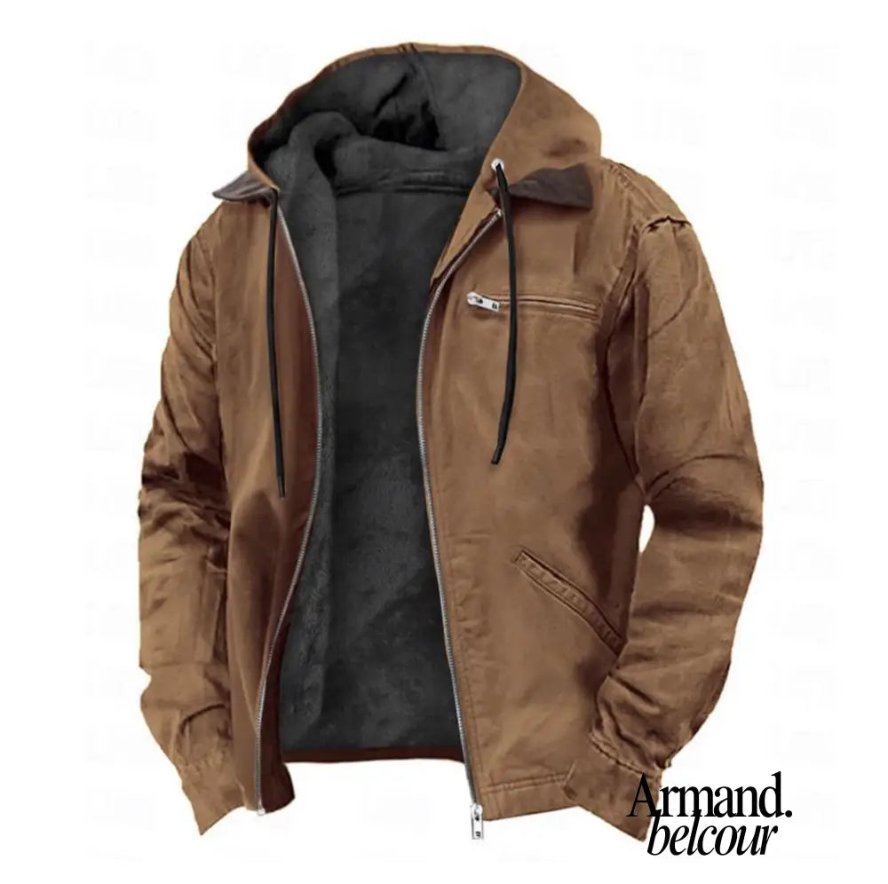 Martín | Chaqueta vintage clásica y elegante con forro Marrón / S Jacket