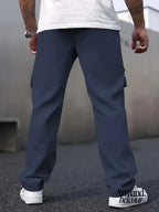 Mateo | Pantalones cargo casuales con cintura con cordón
