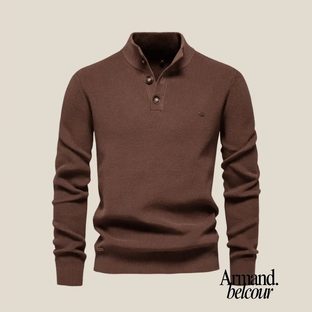 Maurice | Suéter para hombre elegante y atemporal para cualquier ocasión Marrón / S