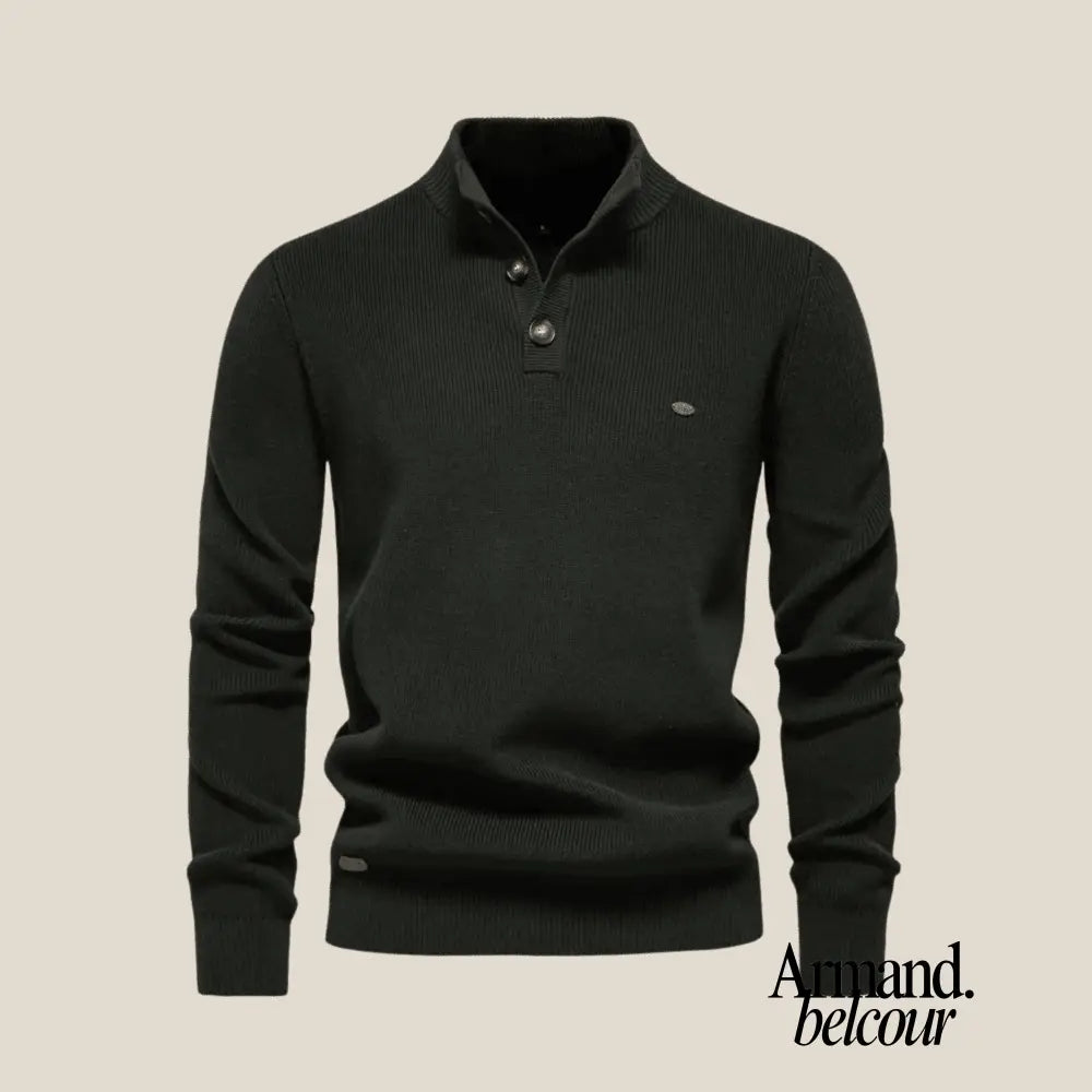 Maurice | Suéter para hombre elegante y atemporal para cualquier ocasión Verde oscuro / S