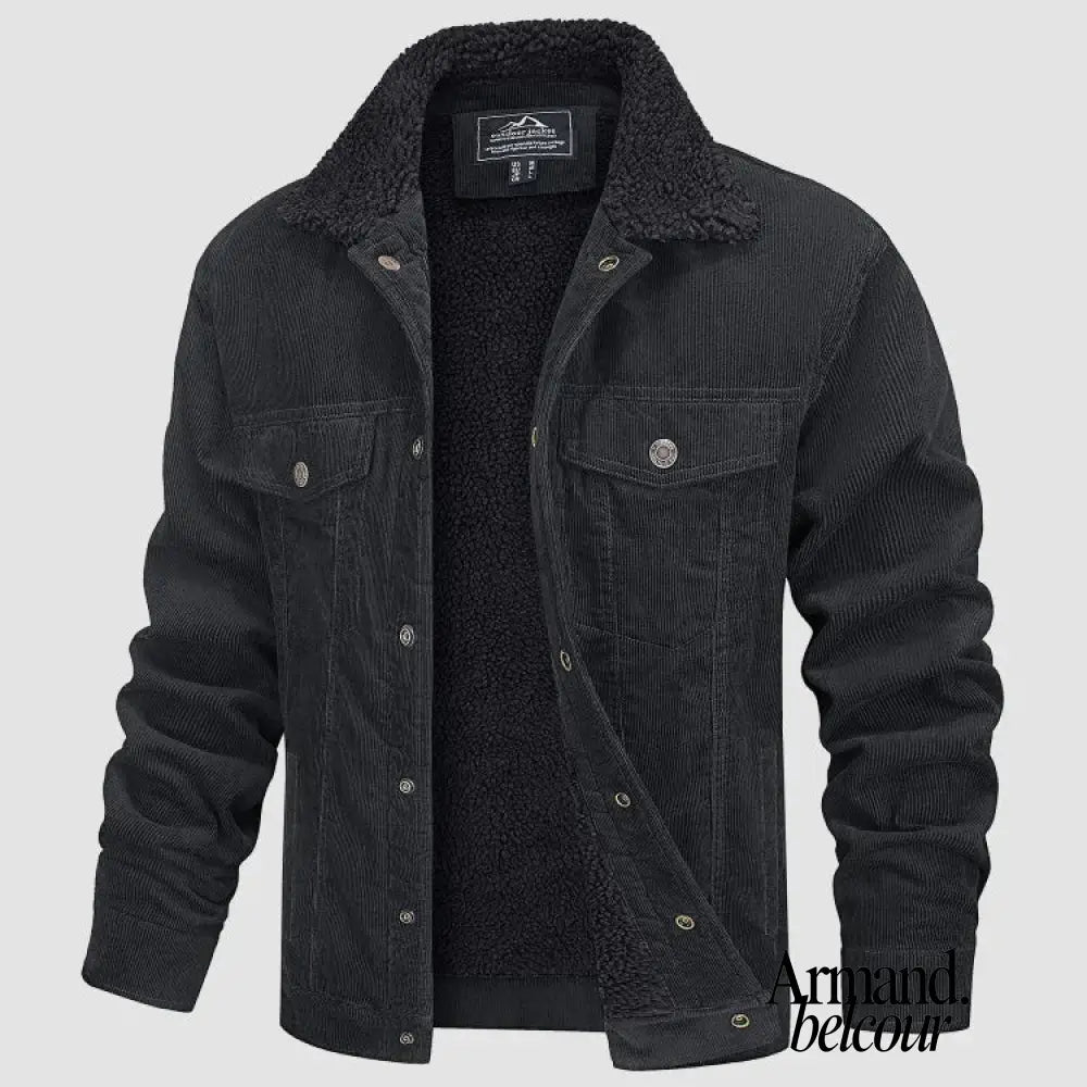 Max | Chaqueta de terciopelo cómoda Gris Oscuro / S