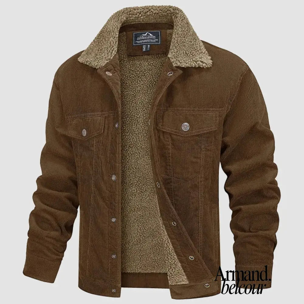 Max | Chaqueta de terciopelo cómoda Marrón / S