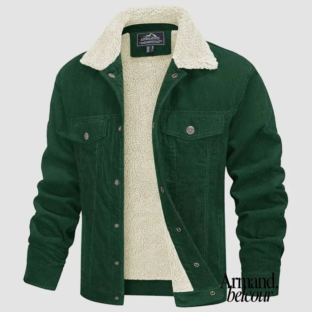 Max | Chaqueta de terciopelo cómoda Verde / S