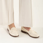 Zapri | Mocasines Clásicos en Color Crema