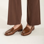 Caprell | Mocasines de piel marrón