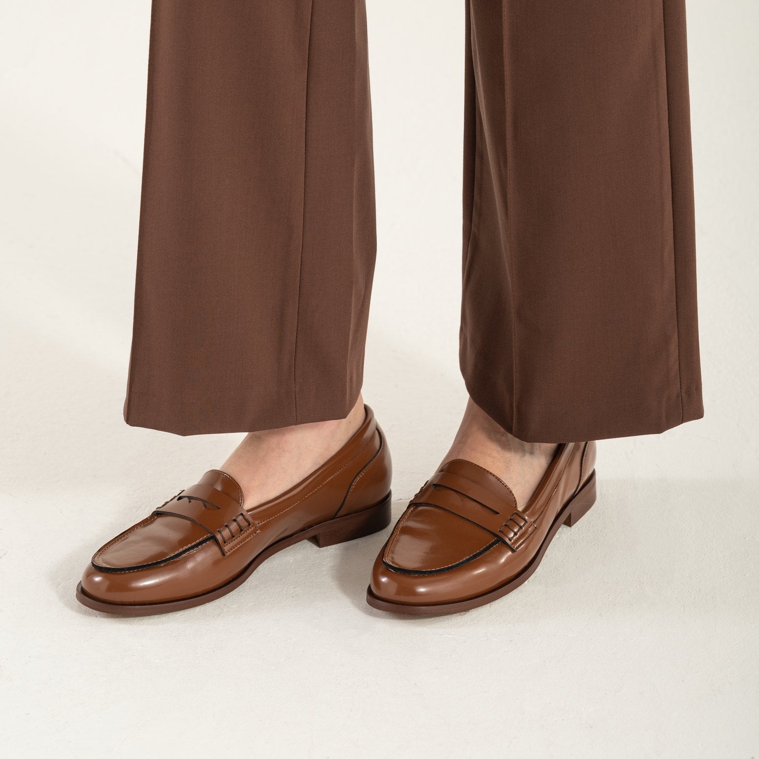 Caprell | Mocasines de piel marrón