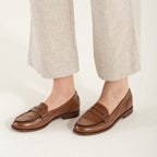 Caprell | Mocasines de piel marrón