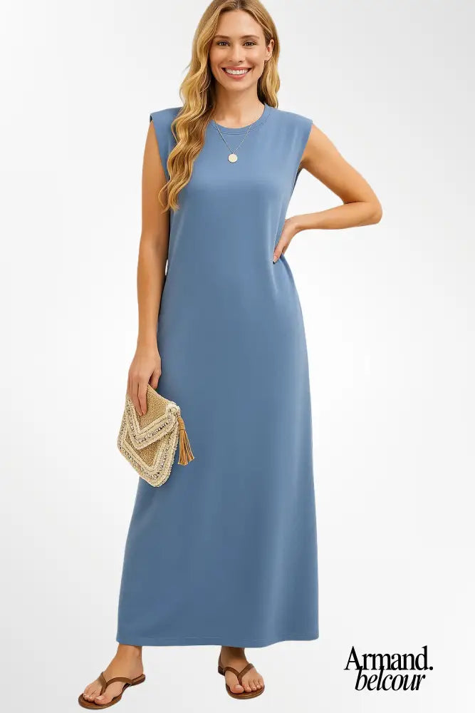 Mia | Vestido largo y fluido Azul / S