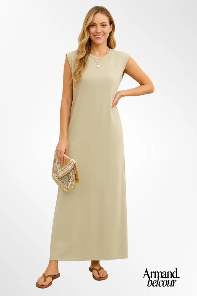 Mia | Vestido largo y fluido Beige / S