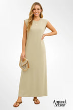 Mia | Vestido largo y fluido Beige / S