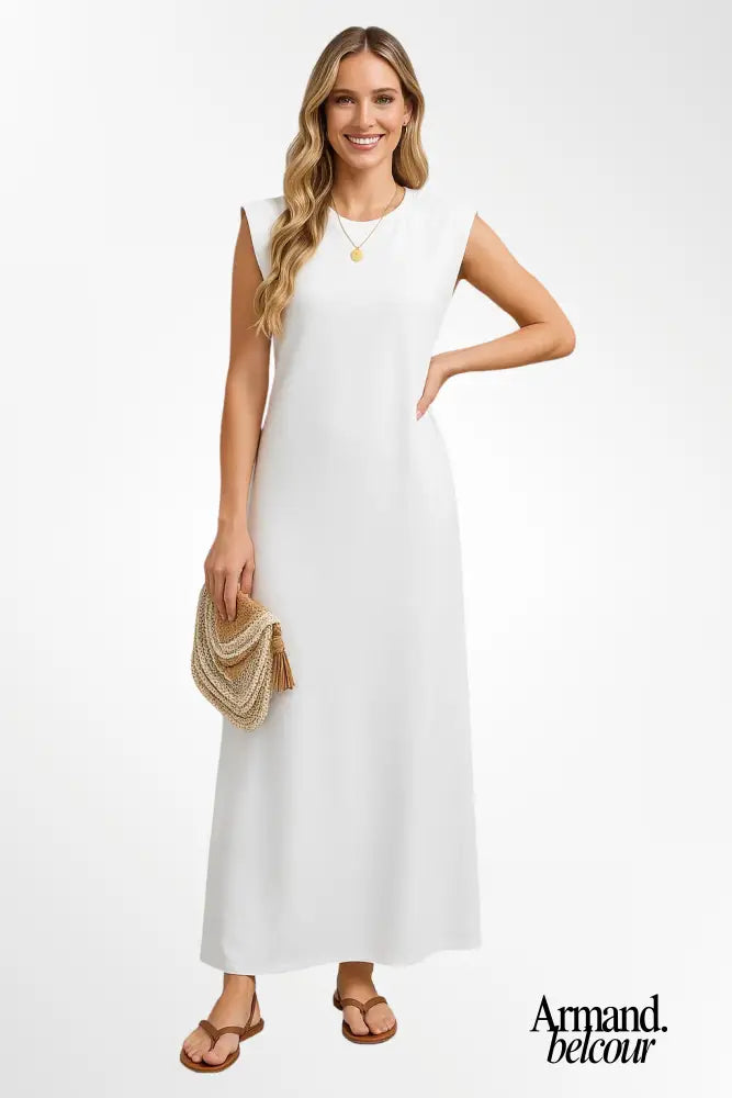 Mia | Vestido largo y fluido Blanco / S