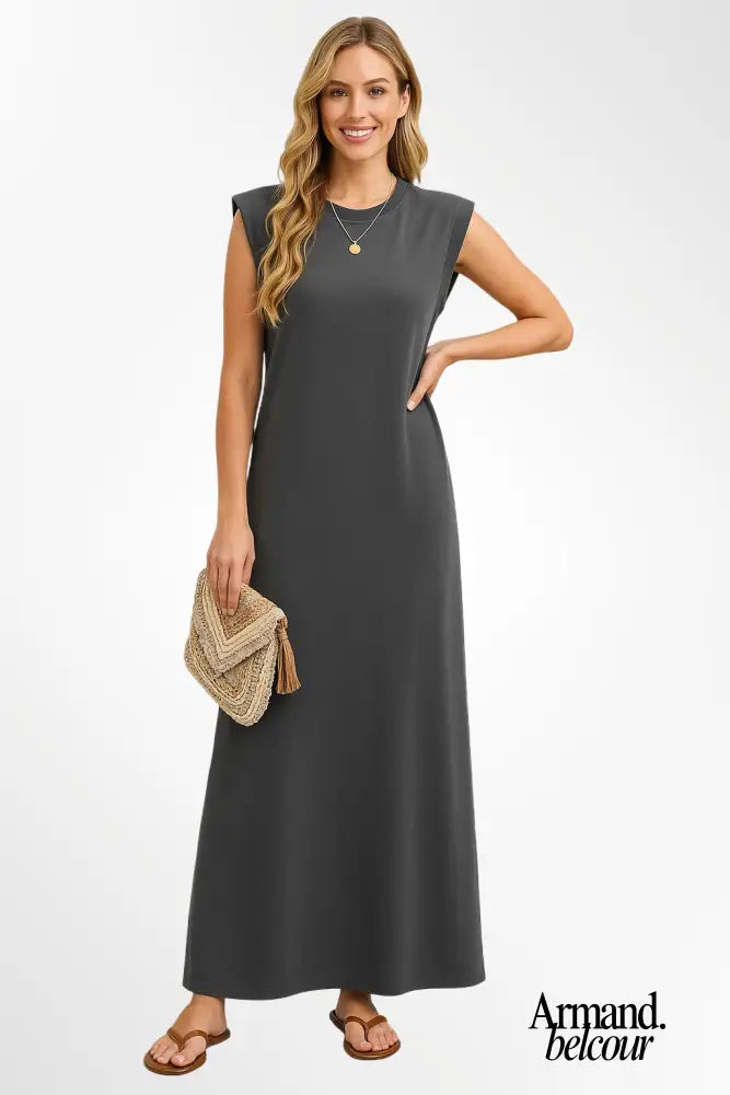 Mia | Vestido largo y fluido Gris / S