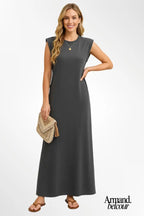 Mia | Vestido largo y fluido Gris / S