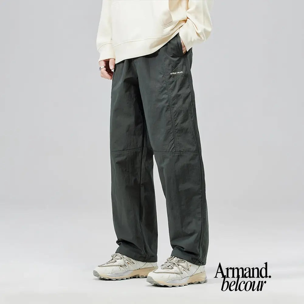 Milo | Pantalón cargo minimalista de corte relajado Gris / M