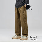 Milo | Pantalón cargo minimalista de corte relajado Marrón / M