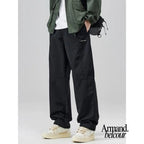 Milo | Pantalón cargo minimalista de corte relajado Negro / M