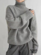 Mónica | Cuello alto de cachemir Gris / S donna