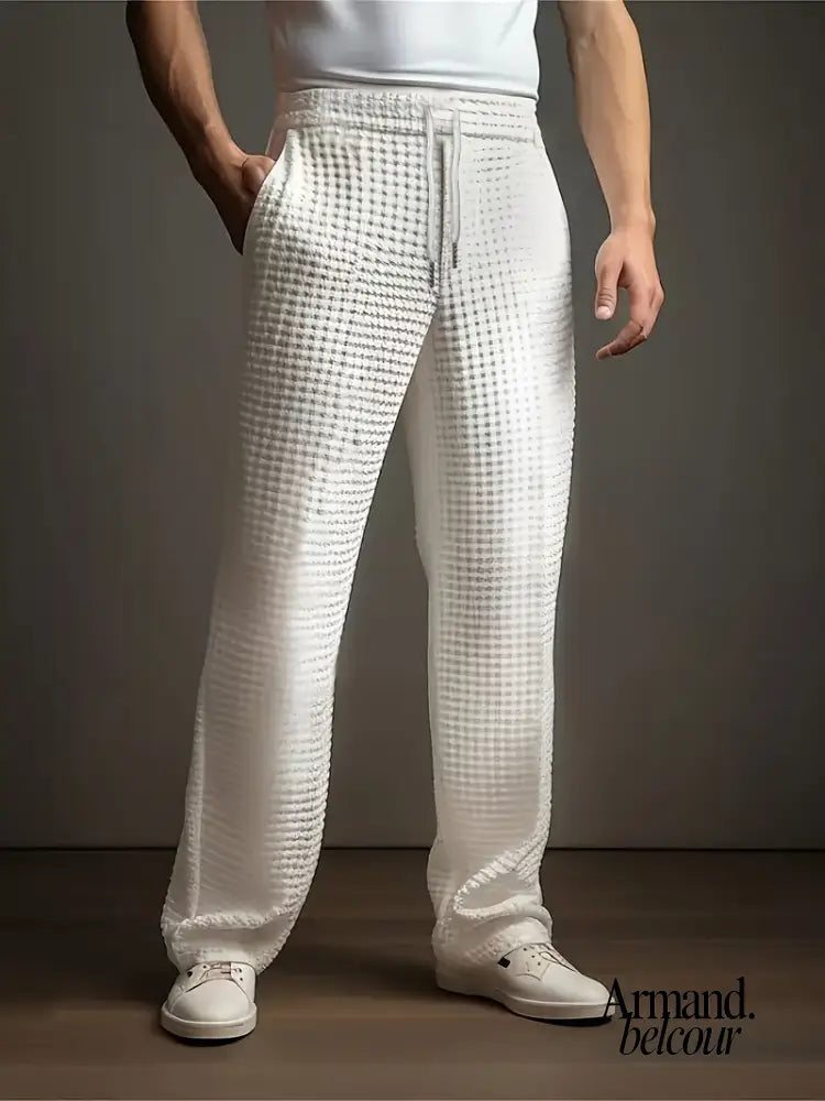 Naldo | Pantalones casuales con bolsillos laterales Blanco / M