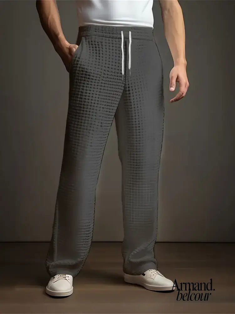 Naldo | Pantalones casuales con bolsillos laterales Gris Oscuro / M