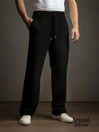 Naldo | Pantalones casuales con bolsillos laterales Negro / M