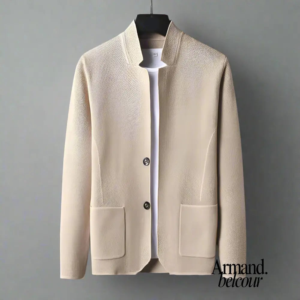 Nando | Cárdigan de punto con bolsillo delantero Beige / XS