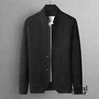 Nando | Cárdigan de punto con bolsillo delantero Negro / XS