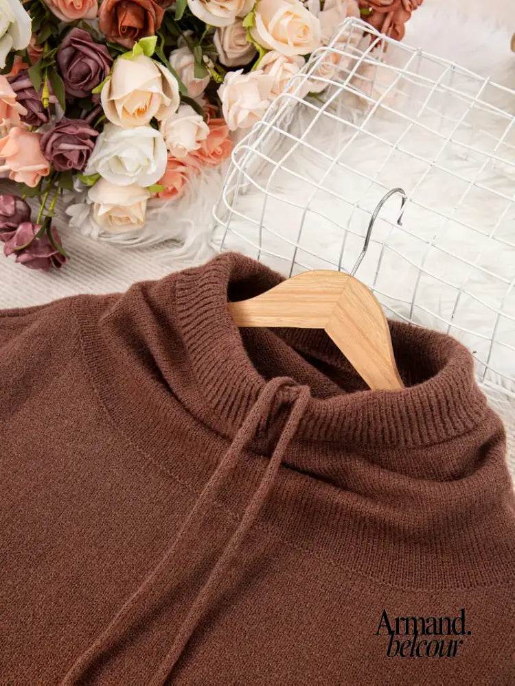 Natalia | Suéter de punto con bolsillo tipo canguro