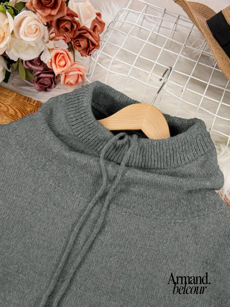Natalia | Suéter de punto con bolsillo tipo canguro
