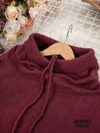 Natalia | Suéter de punto con bolsillo tipo canguro