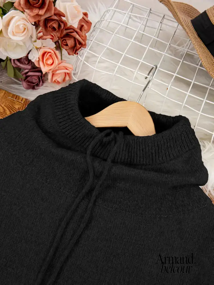 Natalia | Suéter de punto con bolsillo tipo canguro