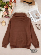 Natalia | Suéter de punto con bolsillo tipo canguro